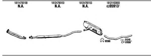 FONOS BW30401A Exhaust System
